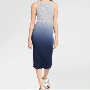 SOLD ELSEWHERE - Athleta Sunkissed Midi Tank Dress Ombre Blue; like new!